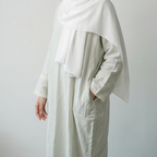 (Misty) Linen Abaya in Sage