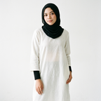 Long Cotton Linen Inner in Pure White