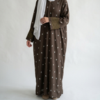 (Misty) Linen Abaya in Dark Brown