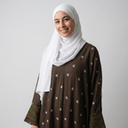 (Misty) Linen Abaya in Dark Brown