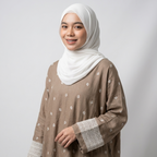 (Misty) Linen Abaya in Choco