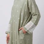 (Misty) Linen Abaya in Dusty Green