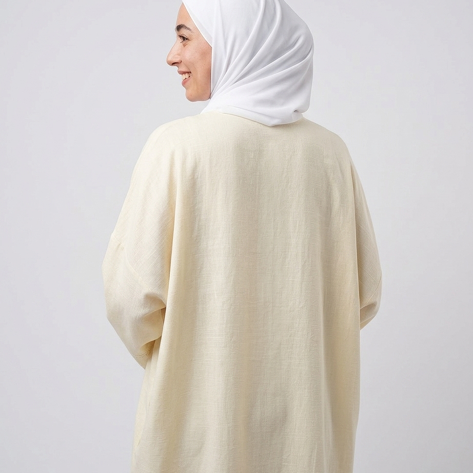 Sand 01 | Linen Long Blouse