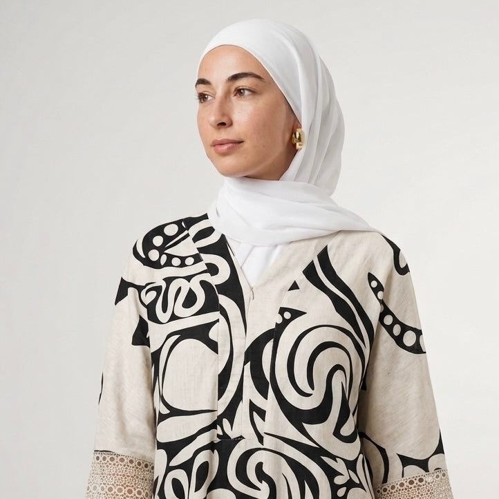 Petal 03 | Linen Abaya