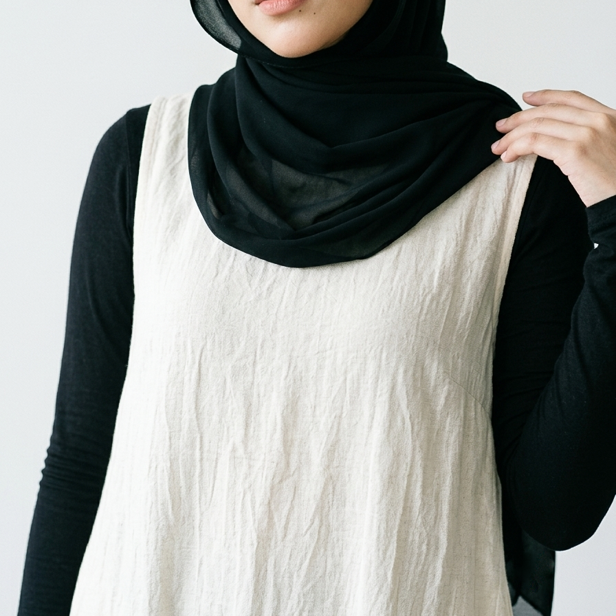 Cotton Linen Inner Top in Pure White