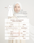 Luna 04 | Ironless Premium Linen-Cotton Abaya