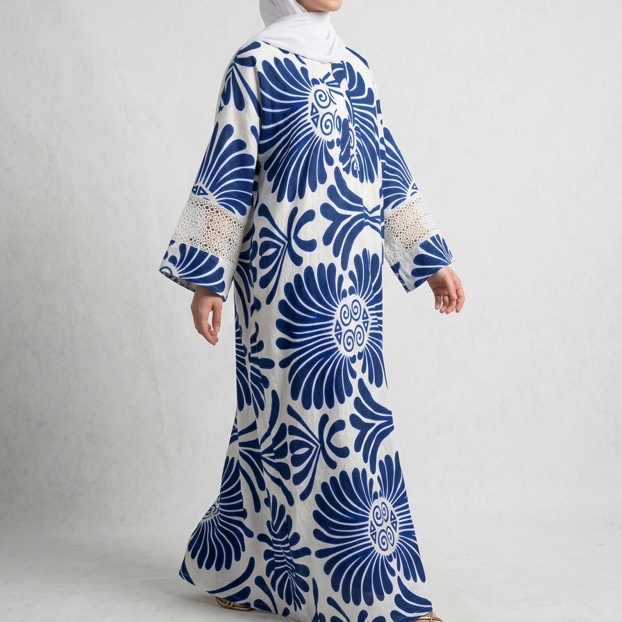 Petal 02 | Linen Abaya