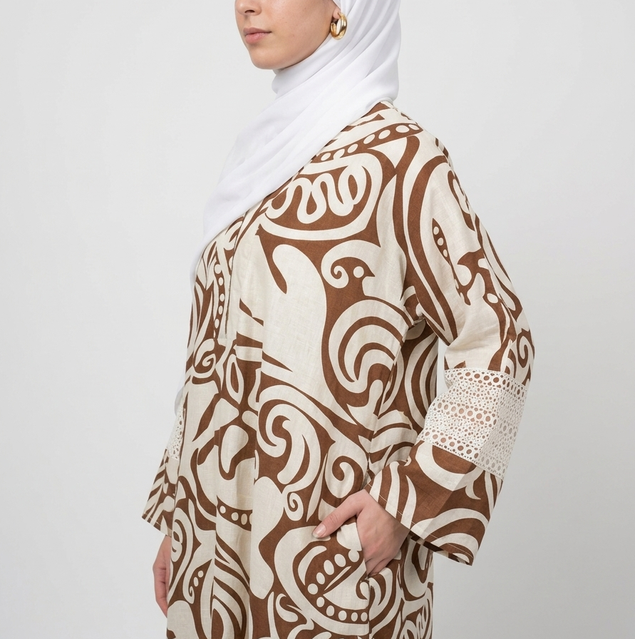 Petal 04 | Linen Abaya