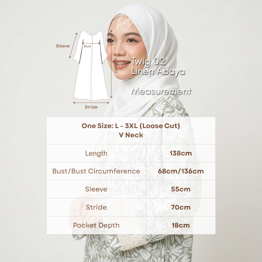 Twig 02 | Linen Abaya