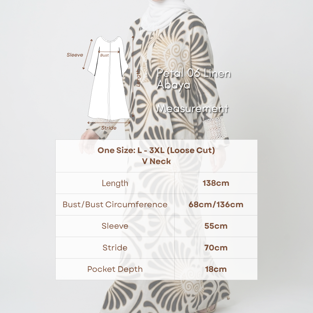 Petal 06 | Linen Abaya