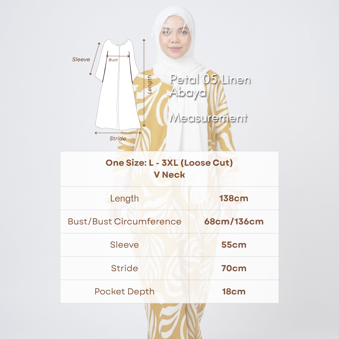 Petal 05 | Linen Abaya