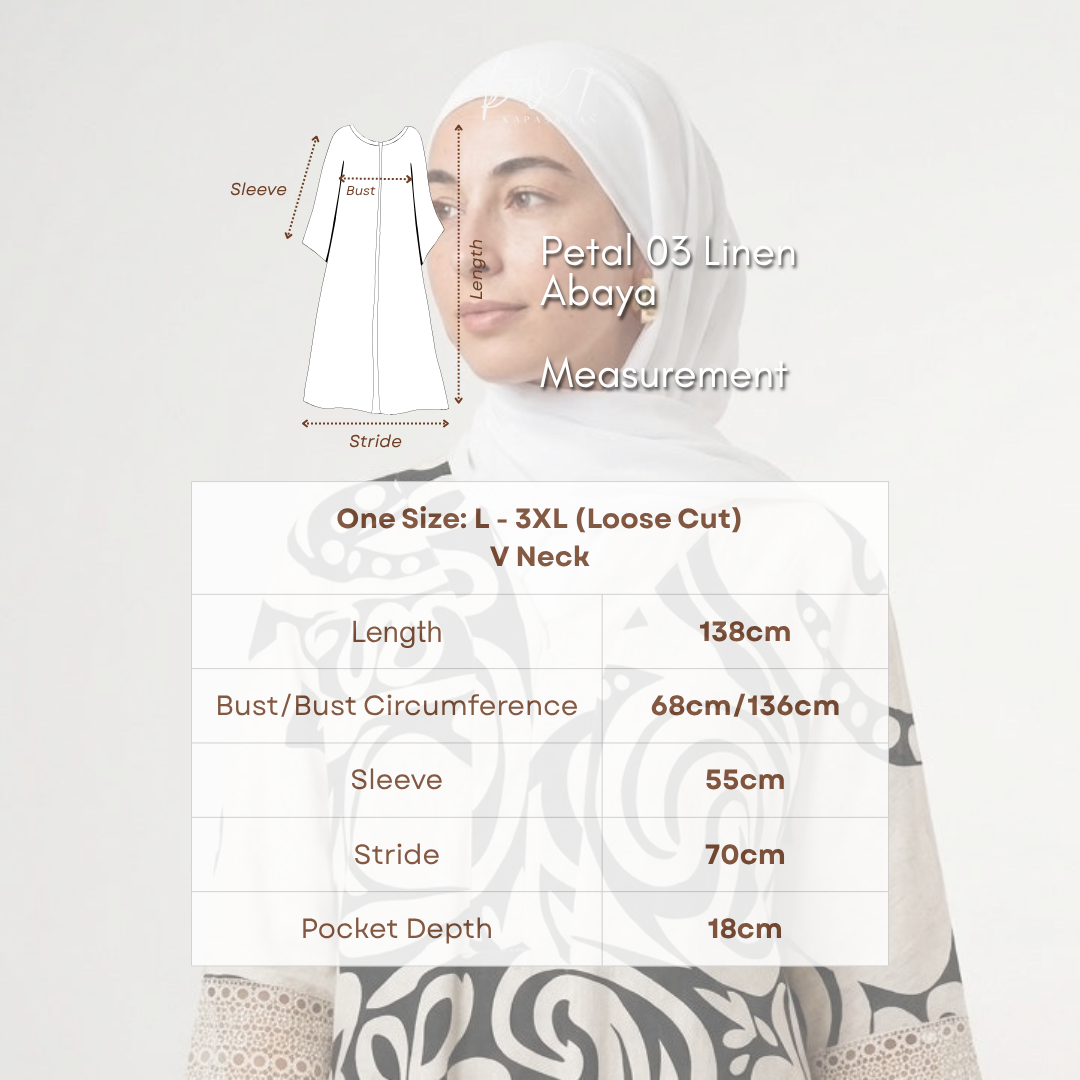 Petal 03 | Linen Abaya