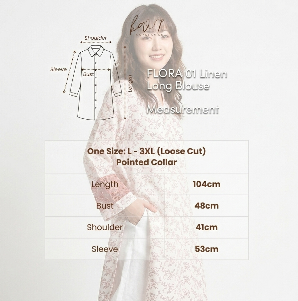 Flora 01 | Linen Long Blouse